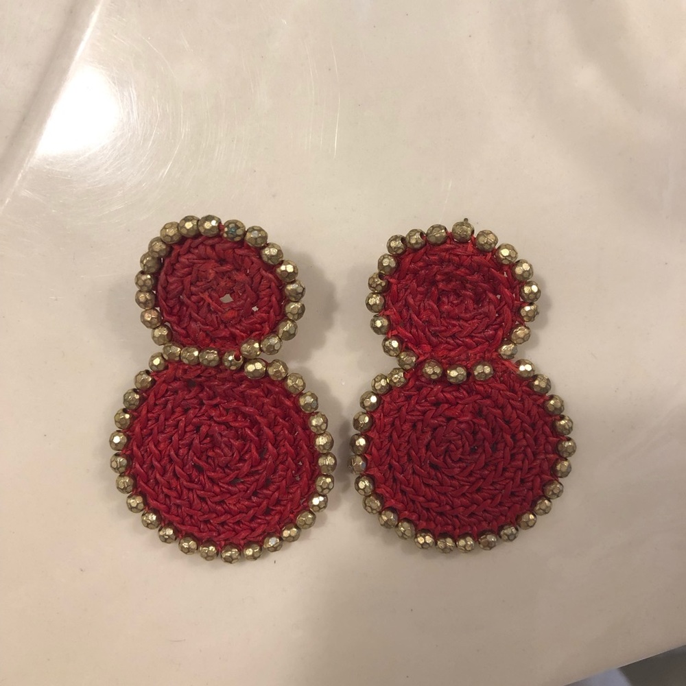 Bauble Bar Red Statement Earrings - image 1